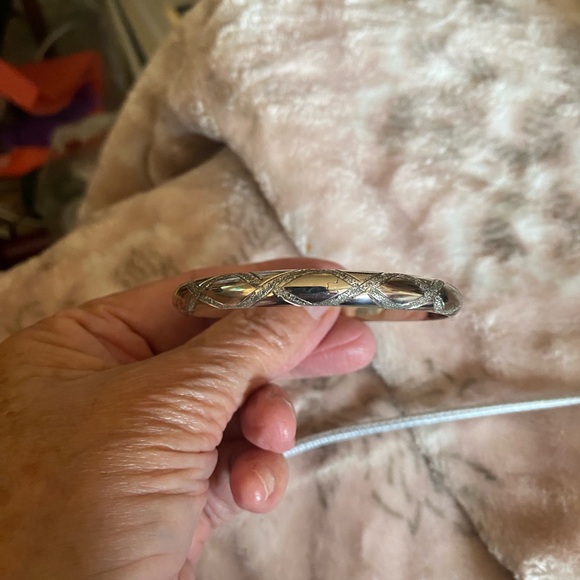 Sterling Silver Bangle Bracelet - Picture 1 of 4